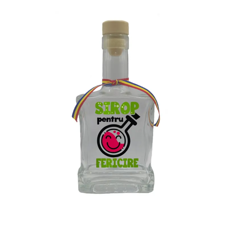 Sirop pentru fericire, sticla cu mesaj plata, 250 ml, model divgs179 32